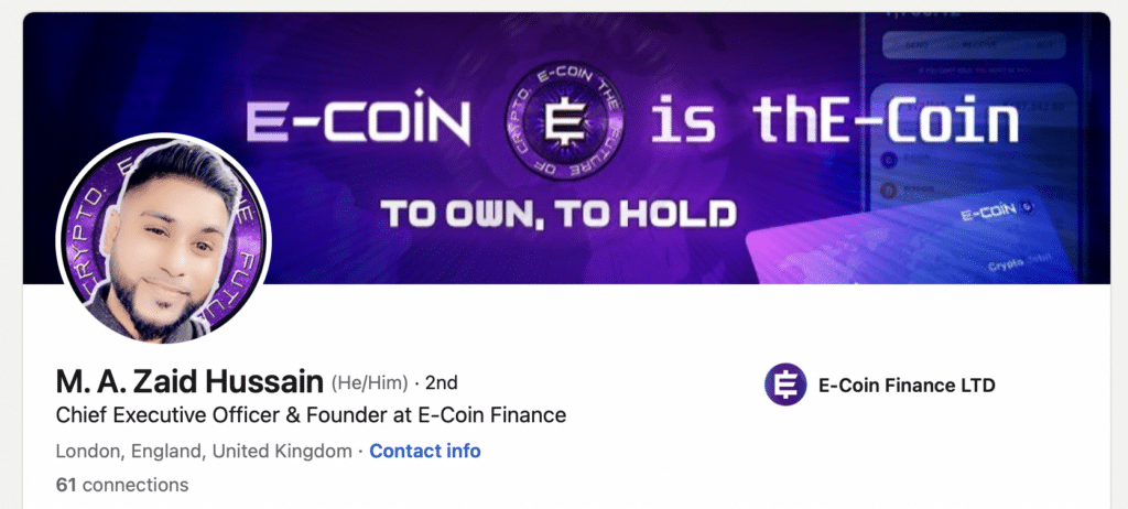 Ecoin Finance: a suspicious project leveraging a defunct UK company - 5