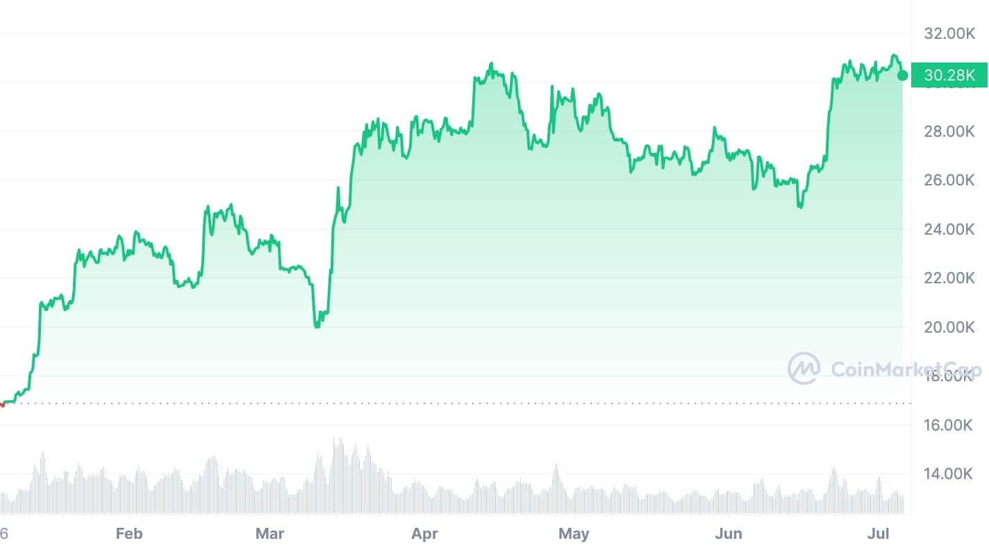 Bitcoin outperformed popular assets in H1 2023, data shows  - 3