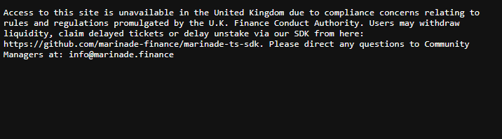 Marinade and Orca Finance ban UK user access amid FCA regulatory concerns - 2