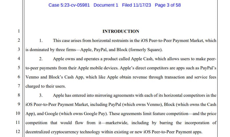 Apple hit with lawsuit for blocking crypto in P2P payments - 2