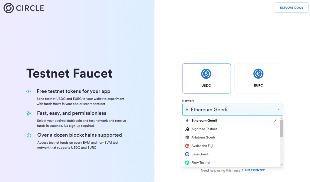 Circle launches USDC and EURC faucets to support dev activity - 2
