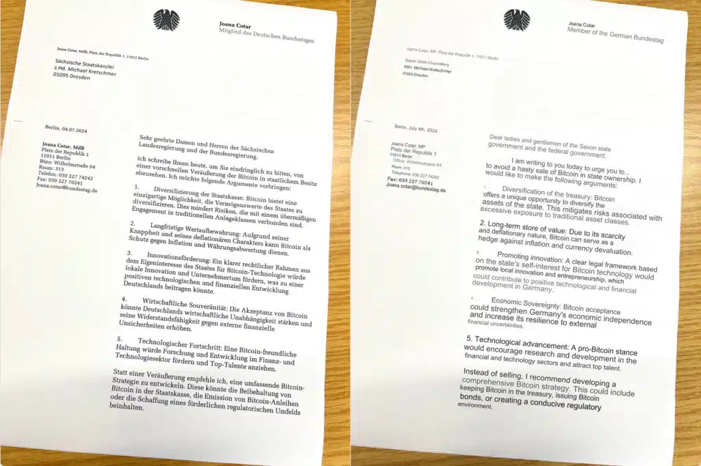 German MP urges government to halt BTC sales in lieu of need for 'strategic reserve' - 2