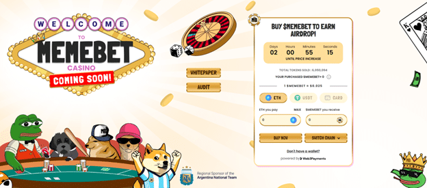 Memebet token launches ICO, raises $150k in minutes for memecoin casino project - 3