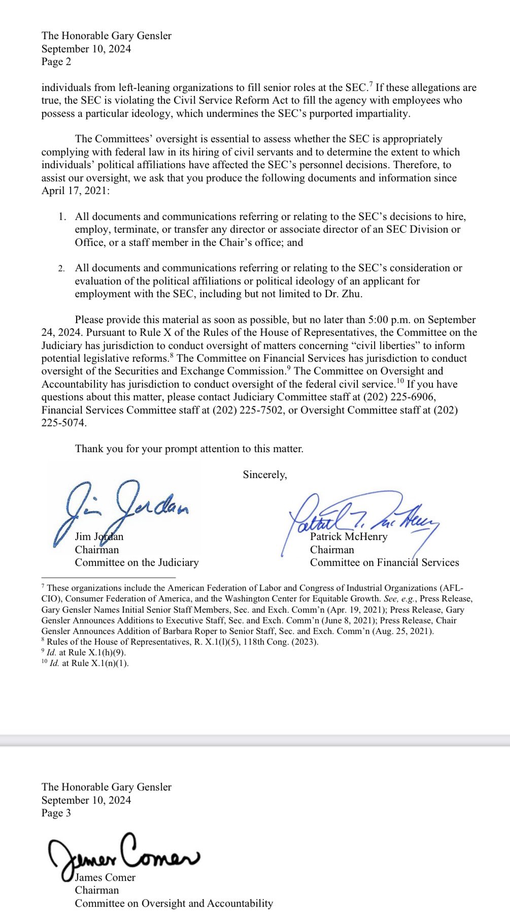 Top GOP lawmakers scrutinize SEC's Gensler on hiring - 4