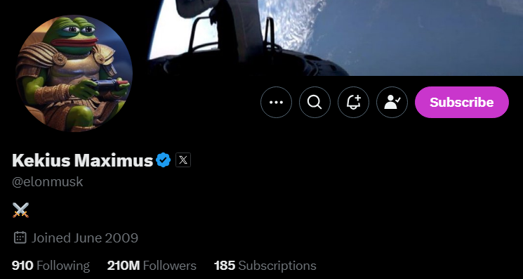 Elon Musk's new X avatar sparks rally for Pepe-inspired meme coins, KEKIUS up 2600% - 4