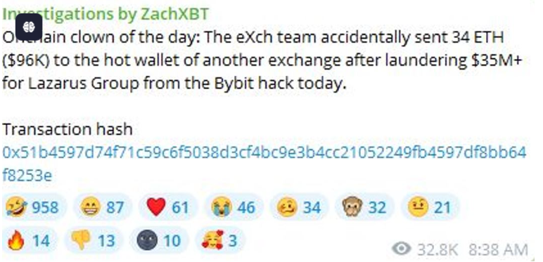 Crypto exchange eXch denies Bybit laundering accusations - 2