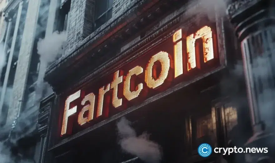 Fartcoin price chart shows sharp 20% intraday decline.