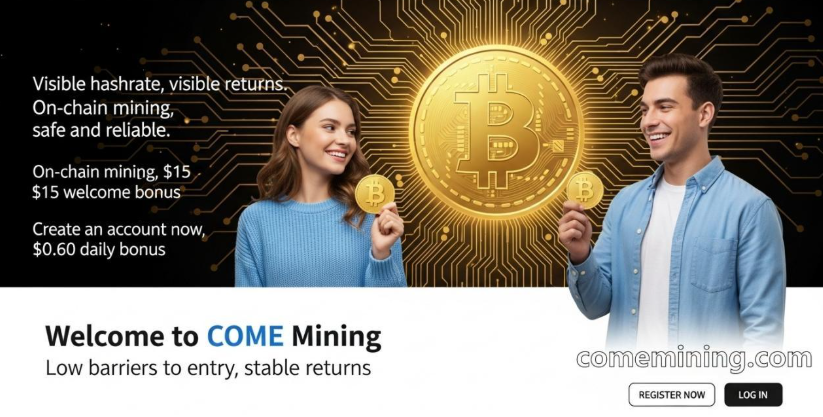 COME Mining brings easy cloud mining to BTC, ETH, and XRP holders - 1