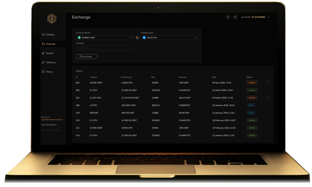 Collect&Exchange: How a reliable B2B crypto exchange is built - 3