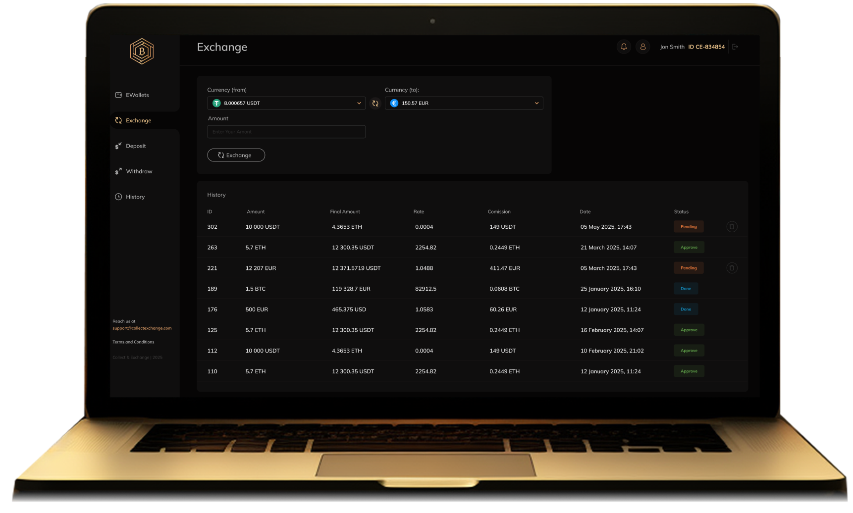 Collect&Exchange: How a reliable B2B crypto exchange is built - 1