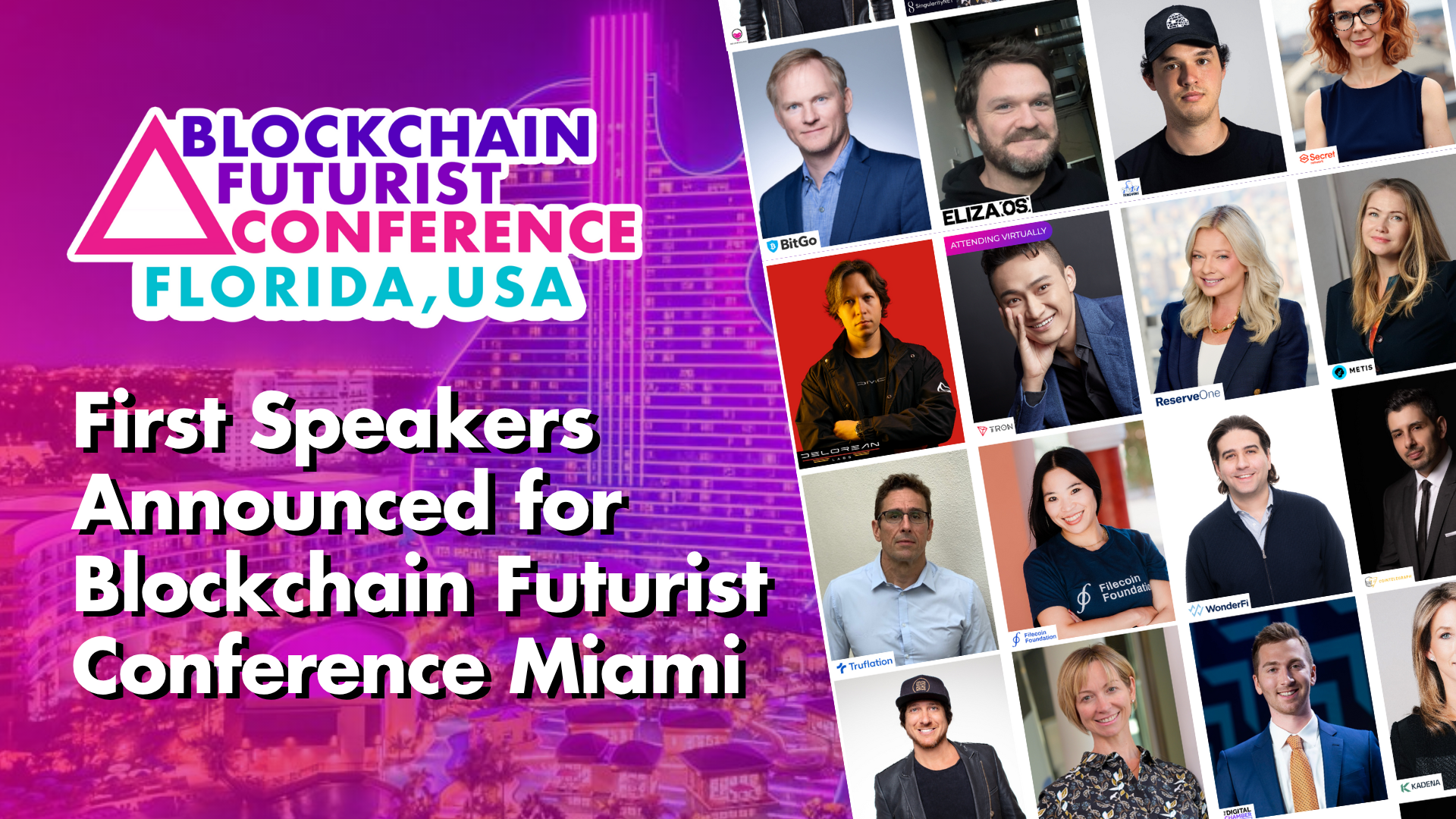 First speakers announced for Blockchain Futurist Conference Miami, the next major web3 event in the U.S. - 1
