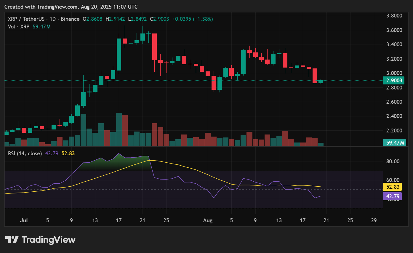 XRP price prediction: Can Ripple hold above $2.85 today? - 2