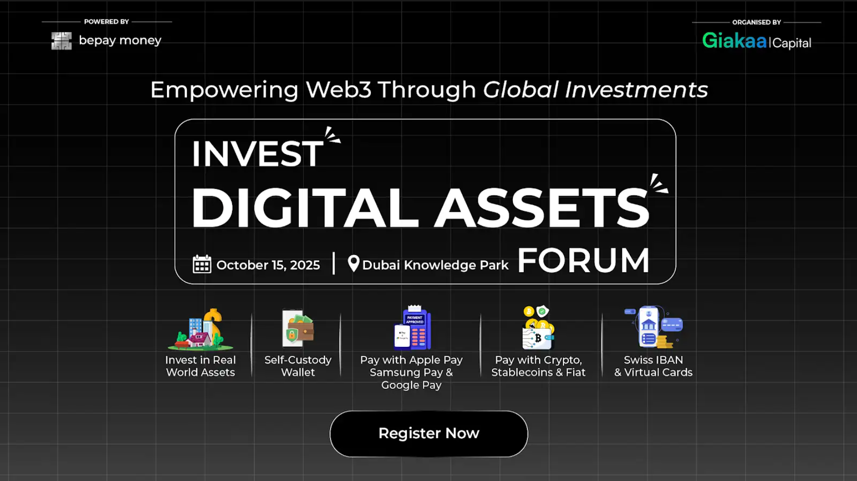 bebpay money powers Invest Digital Assets Forum 2025 in Dubai - 2