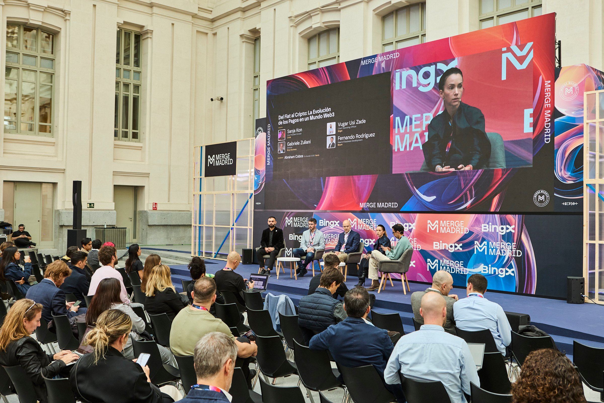 The future of money is debated at MERGE Madrid - 1