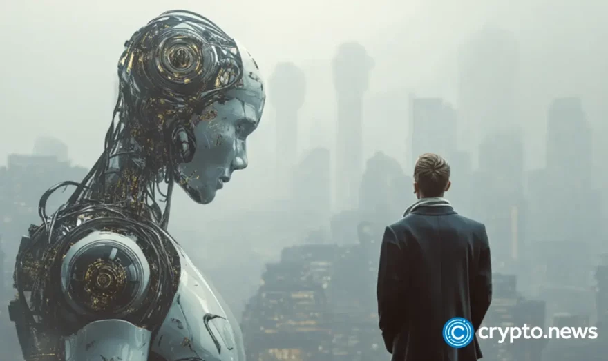 AI and human are in a dialogue 
