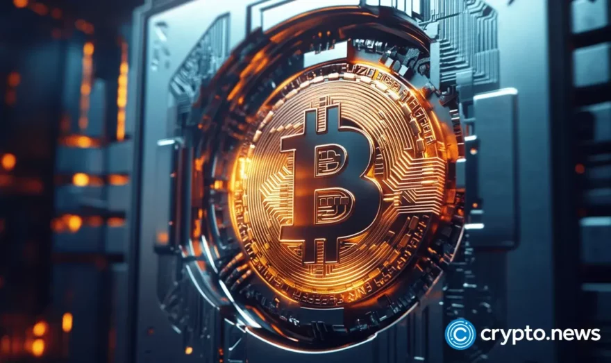 Bitcoin treasures, digital, security, safe. 