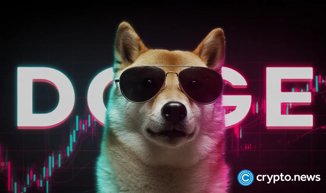 Dogecoin price chart from TradingView showing bullish structure.