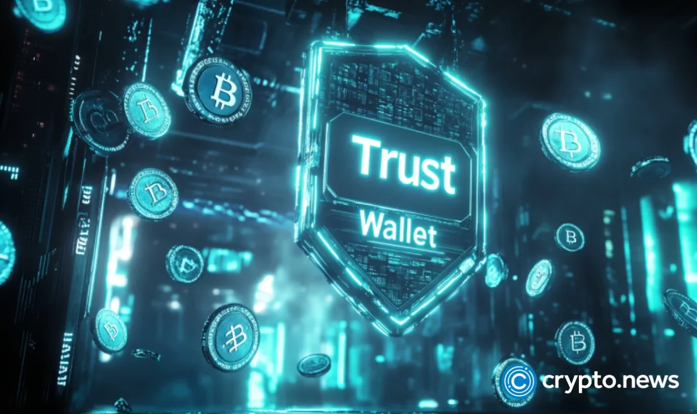 Chart from crypto.news showing Trust Wallet token price surge.