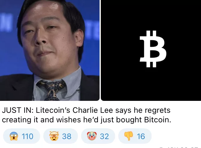 cryptodotnews_lee_regrets Crypto media say Charlie Lee regrets creating Litecoin. What did he actually say?