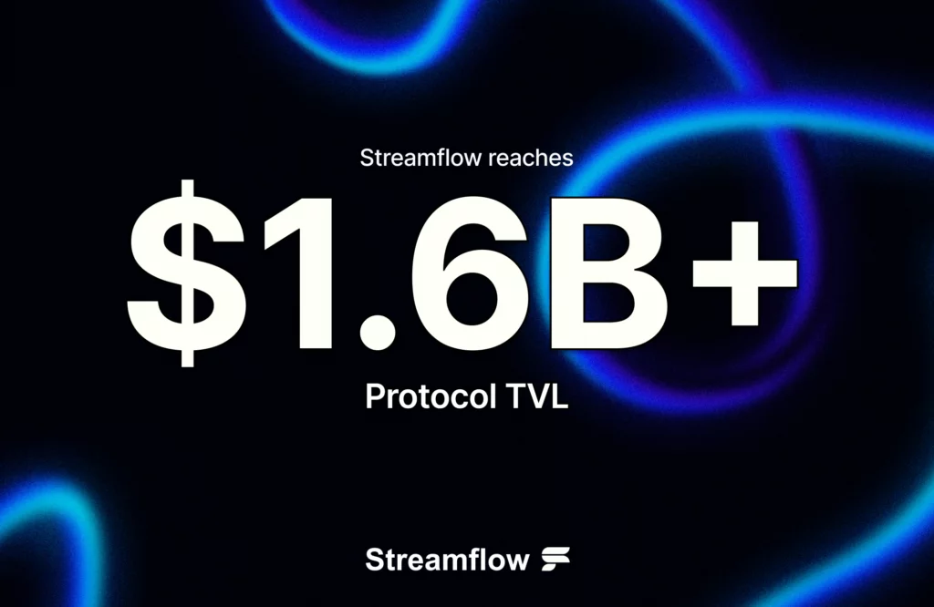 Streamflow surpasses $1.6b in TVL as revenue-backed STREAM APY rises to 49.6% - 5
