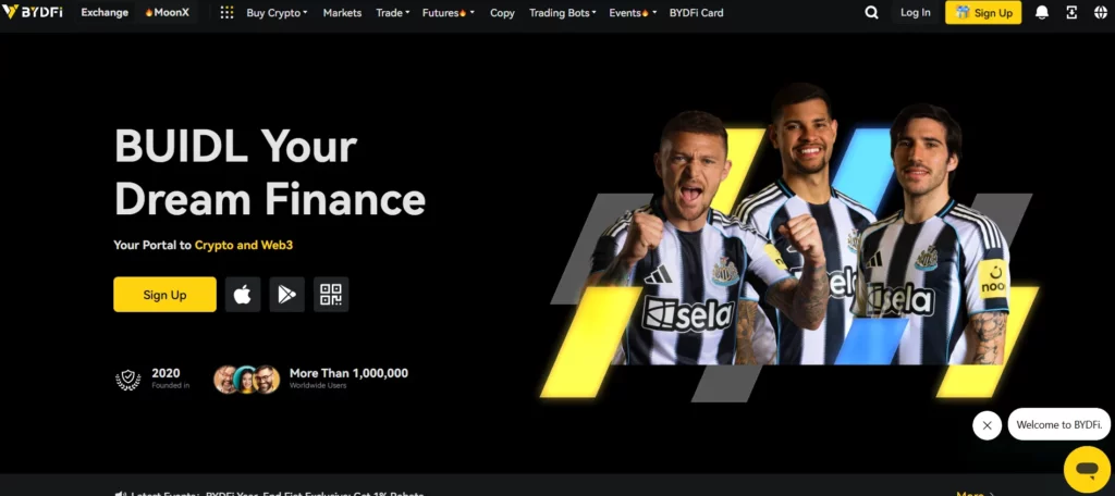 BYDFI CRYPTO TRADING PLATFORM
