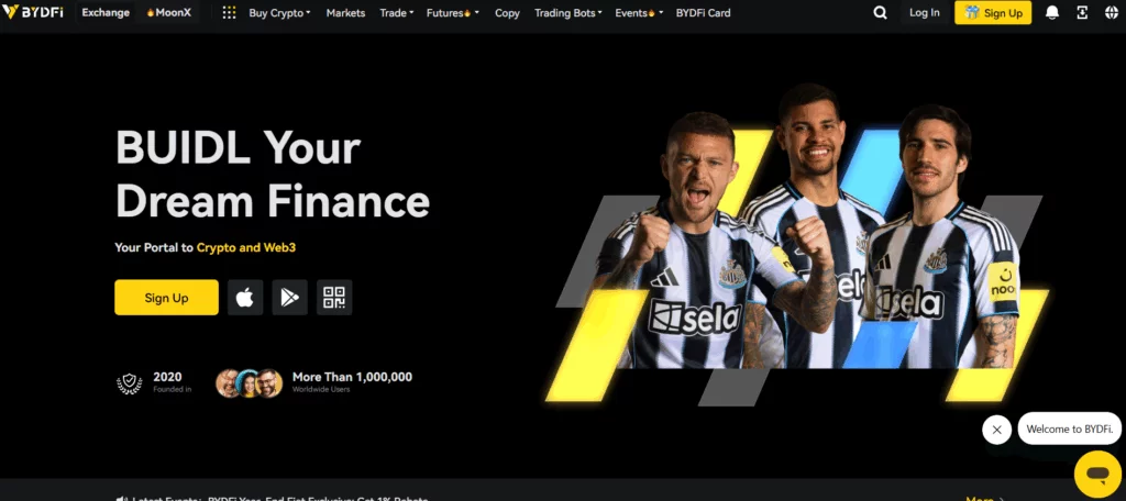 BYDFi crypto trading platform 