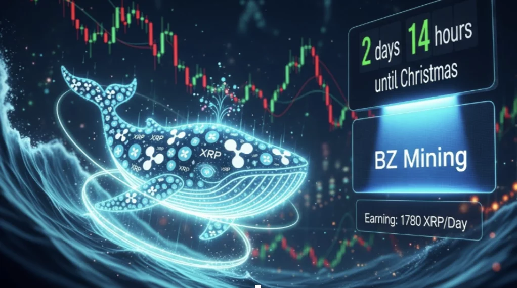 XRP whale activity ahead of Christmas attracts attention; BZ Mining gains focus, investors earn 1780 XRP a day - 1