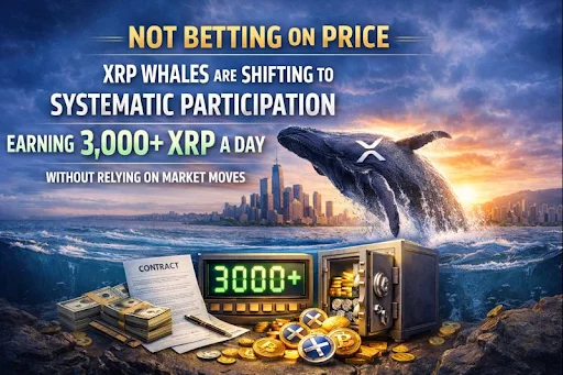 XRP whales shift to systematic participation, earning 3,000+ XRP a day without relying on market moves - 1