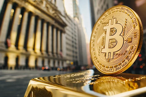 Gold breaks $5k mark, while Bitcoin struggles; Investors turn to XRPstaking to mitigate risk - 1