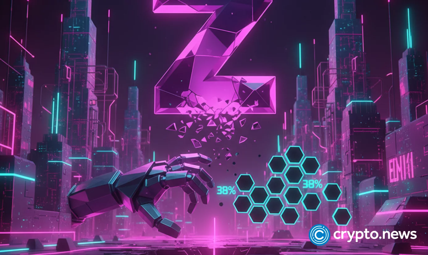 Zcash faces potential 66% decline as large holders reduce stakes by 38%