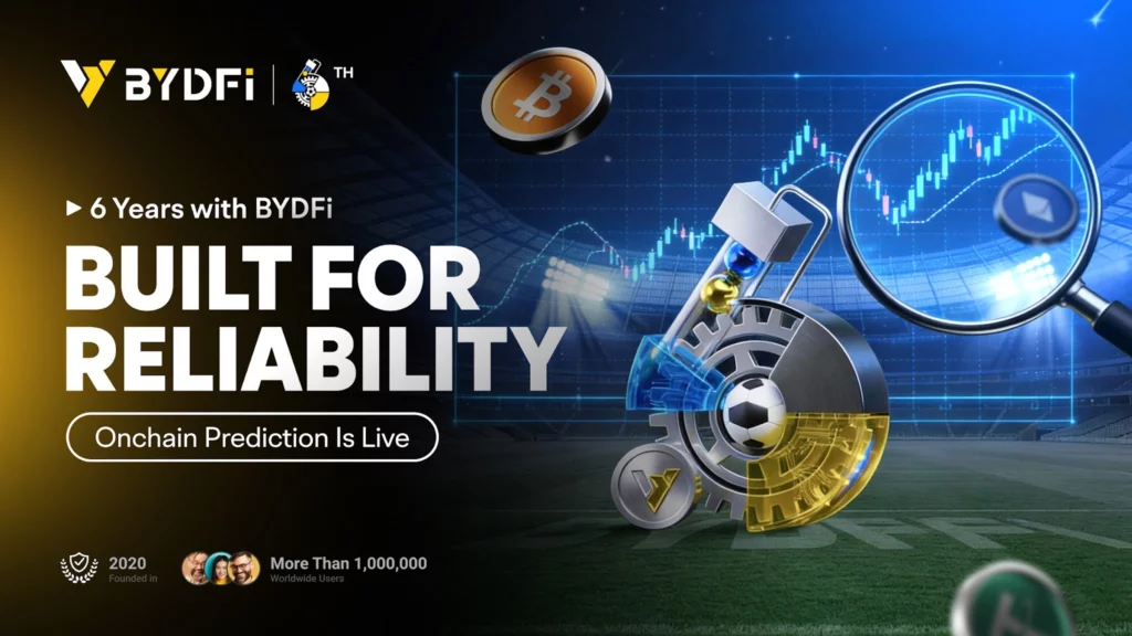 BYDFi reviews 6th anniversary with prediction market launch - 3