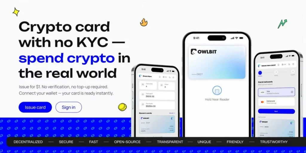 OwlBit lets users spend crypto IRL for $1 without KYC or a bank - 2