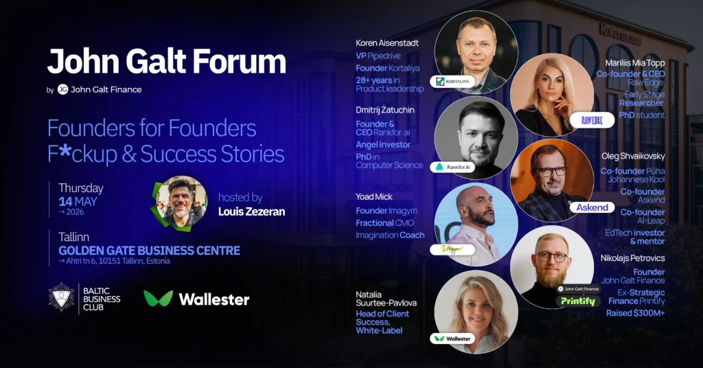 John Galt Forum returns to Tallinn for its 4th edition: An exclusive gathering of founders and decision-makers - 3