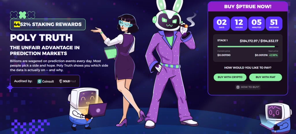 Leading crypto presales with 1000x potential: Why crypto hunters are eyeing PTRUE - 5