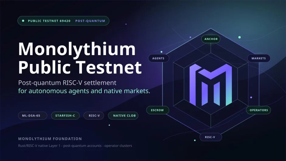 Monolythiumintroduces public testnet after full protocol reset - 3