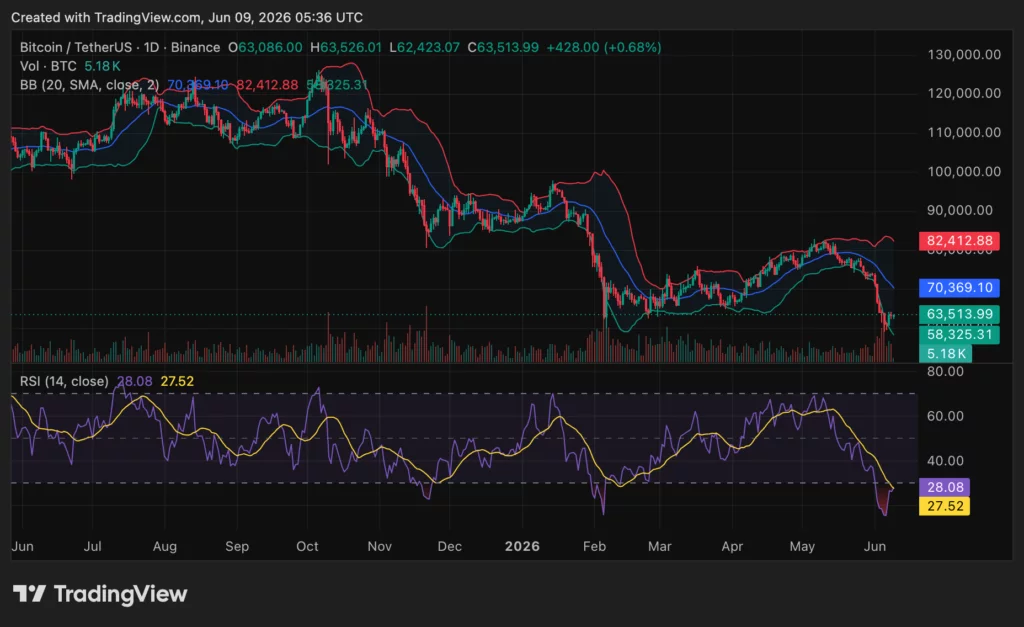 Bitcoin (BTC) price chart, source: crypto.news