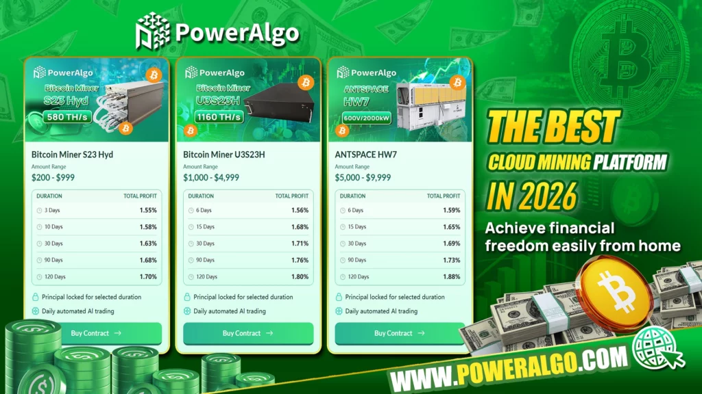 PowerAlgo brings Dogecoin and Bitcoin mining to more users through cloud mining - 4
