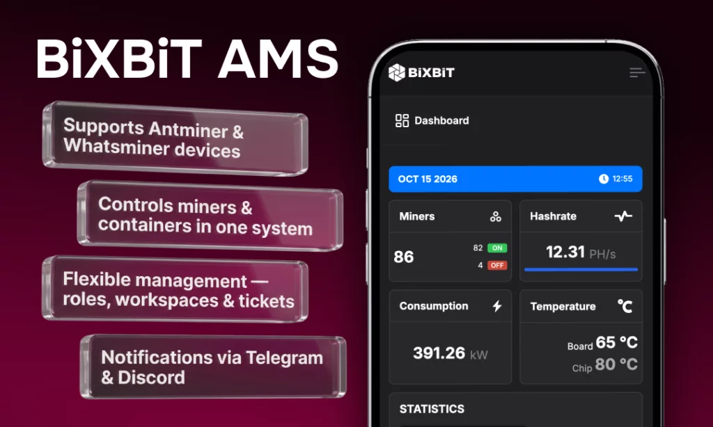 BiXBiT launches Antminer Firmware with up to 40% hashrate gains and integrated mining management - 4