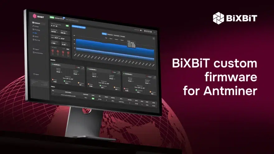 BiXBiT launches Antminer Firmware with up to 40% hashrate gains and integrated mining management