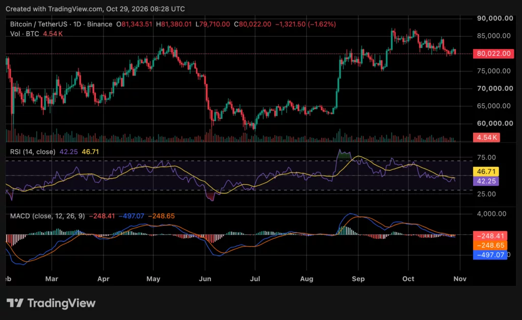 Bitcoin (BTC) price chart, source: crypto.news
